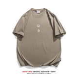 Men's T-shirt Summer Cotton Short Sleeve T-shirt Men's Loose Half-Sleeved Casual