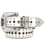 Hip-hop punk rhinestone belt punk style