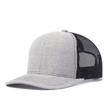 Trendy flat brimmed hat summer mesh breathable