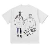 Nba Long Sleeve Shirt Autumn Winter T-shirt Loose Cotton Male and Female Trendy Brand