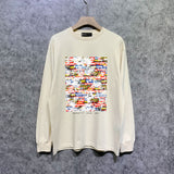 Purple Brand Long Sleeve T-Shirt Fashion Loose Long Sleeve Top