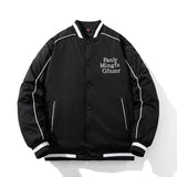 Mens Vintage Jackets Baseball Suit Embroidered Jacket Hooded Flight Suit Cotton Suit