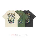 Men T-Shirts Summer Short-Sleeved T-shirt Men Loose Cotton Half Sleeves