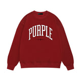 Purple Brand Sweatshirt Loose Crew Neck Sweater