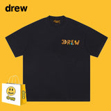 Drew T Shirts Short Sleeve Letter Cotton T-shirt Loose