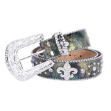 Hip-hop punk rhinestone belt crown decoration
