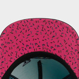 Trendy flat brimmed hat cartoon pattern