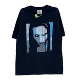 Men Vintage T-Shirts Marilyn Manson Short Sleeve High Street Old Vintage Casual
