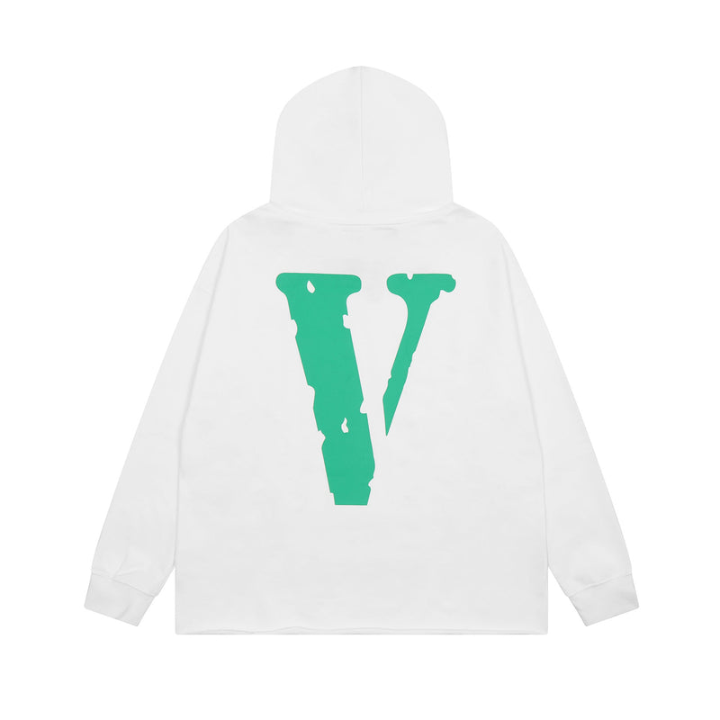 Vlone Hoodie Green Big V Hooded