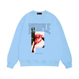 Purple Brand Sweatshirt Loose Crew Neck Sweater