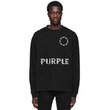 Purple Brand Distressed Long Sleeve Shirt Fashion Distressed Loose Long-sleeved Top