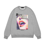 Purple Brand Sweatshirt Loose Crew Neck Sweater