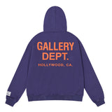 Gallery Dept Hoodie Micro Label Alphabet Slogan Hooded Sweater