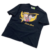 Mens Vintage T-Shirts vintage made old washed short sleeves Sailor Moon Water Ice Moon