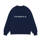 Purple Brand Sweatshirt Loose Crew Neck Sweater