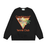 Casablanca Sweatshirts Crew neck sweater autumn and winter print men and women