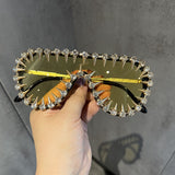 Trendy punk glasses funny sunshade