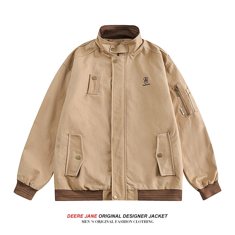 Men Jacket Spring Coat Men's Loose All-Match Casual