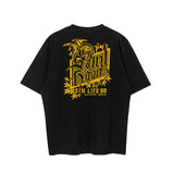 Men Vintage T-Shirts vintage washed and old short-sleeved loose casual T-shirts