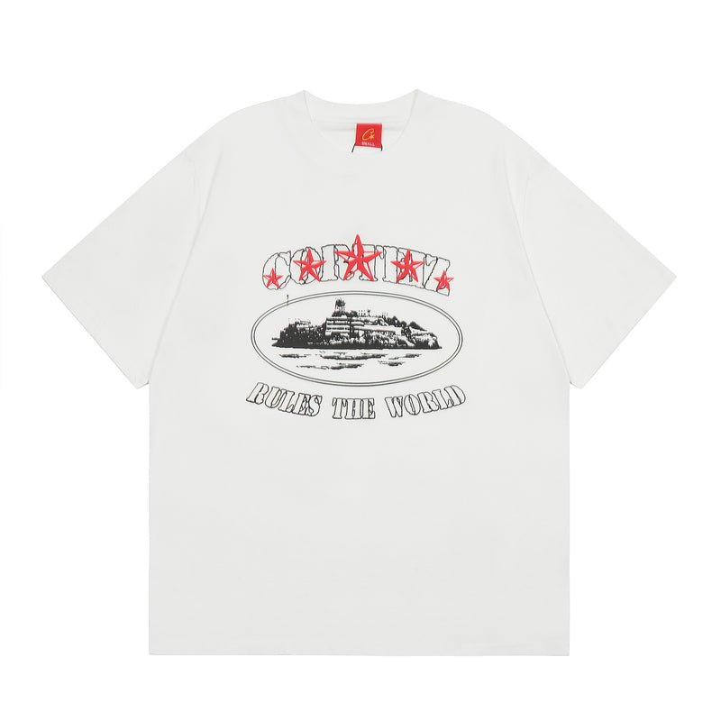 Corteiz T Shirt Short Sleeve Letter Double Yarn Short Sleeve