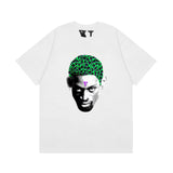 Vlone T Shirt Spring/Summer Pattern Crew Neck Short Sleeve