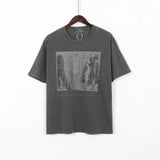 C.e t shirts batik washed ghost peak reflective short sleeve men and women