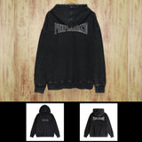 Purple Brand Distressed Hoodie Fashion Old Loose Hooded Sweater