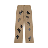 CHH Chrome Hearts Jeans Unisex Casual Loose Jeans
