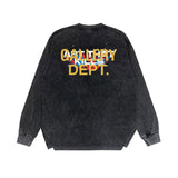 Gallery Dept Long Sleeved Shirt Long-Term Available  Vintage T Shirt Washed and Worn Retro Long-Sleeved T-shirt