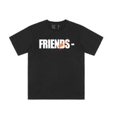 Vlone T Shirts Letter Teenagers Ordinary Loose Large Half Sleeve T-shirt