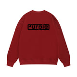 Purple Brand Sweatshirt Loose Crew Neck Sweater