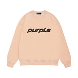 Purple Brand Sweatshirt Loose Crew Neck Sweater