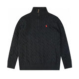 Ralph Lauren Knitted sweaters RL Ralph Pony Standard Vintage Half Zip Sweater Loose Lazy Wind Knitted