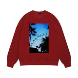 Purple Brand Sweatshirt Loose Crew Neck Sweater