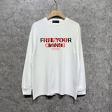 Purple Brand Long Sleeve T-Shirt Fashion Loose Long Sleeve Top