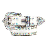 Hip-hop punk rhinestone belt rhinestone crown