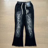 HS JacketsHS Hoodie & Pants Wash Old Vintage Men's and Women's Loose Casual Sweater Sweatpants