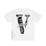 Vlone T Shirts Loose Teen Cotton Men's Half Sleeve Wear T-shirt
