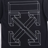 Ow T Shirts Three-Dimensional Sketch Arrow Men and Women
