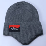 Stussy Hat Winter Knitted Hat Men's and Women's Warm Ear Protector Outdoor Wool Hat