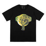 Vlone T Shirts Fashion Brand Summer High Street Men's and Women's T-shirt American Street Loose