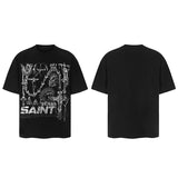 Men Vintage T-Shirts Saint Michael Tee Saint Tears