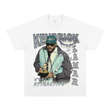 Kendrick Lamar T Shirts Cotton Hip Hop Rap Loose Short Sleeves