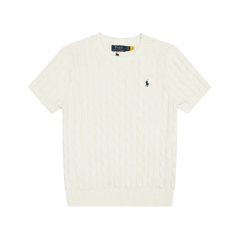 Ralph Lauren Knitted sweaters Ralph Lauren Knitted Short Sleeved Shirt Small Standard Twist Knitted Crew Neck Short Sleeve