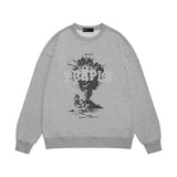Purple Brand Sweatshirt Loose Crew Neck Sweater