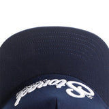 Trendy flat brimmed hat letterstonedembroider sunshade