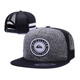 Trendy flat brimmed hat men's and women's adjustable mesh hat