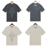 Who Decided War T Shirts Who Decided War Washing Water Old Alphabet Printed Short Sleeves