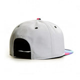 Trendy flat brimmed hat external iron label