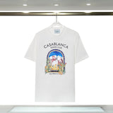 Casablanca T Shirts Animal Print Hip Hop Casual Short Sleeves